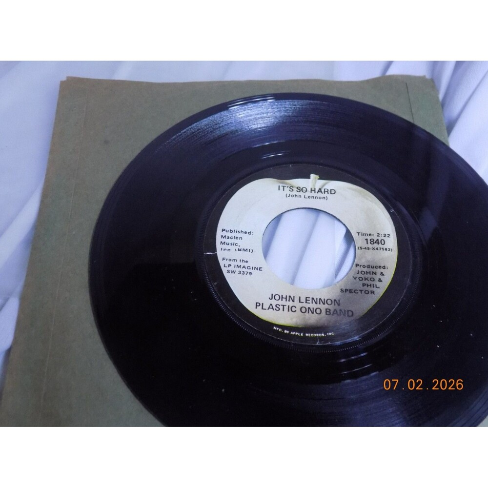 Vintage John Lennon Plastic Ono Band Album 45 vinyl album record "Imagine"